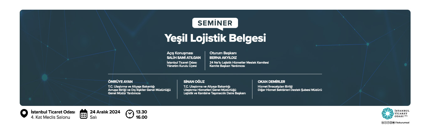 Yeşil Lojistik Belgesi 