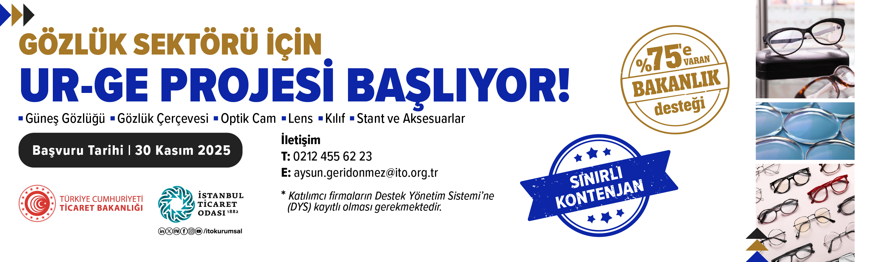 Gözlük Sektörü İçin UR-GE Projesi Başlıyor!
