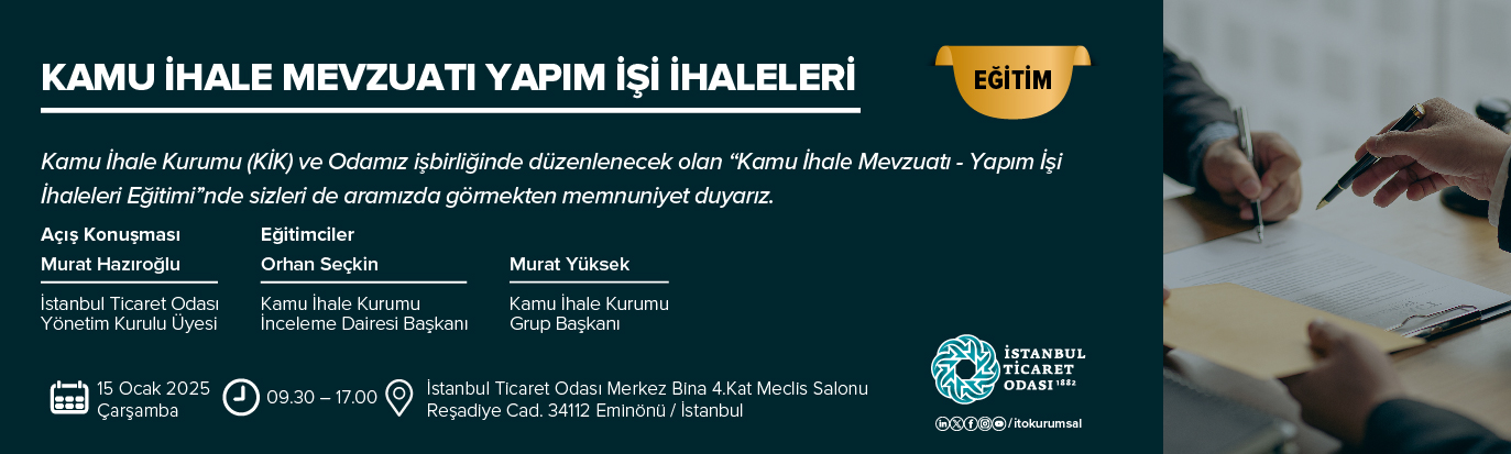 Kamu İhale Mevzuatı - Yapım İşi İhaleleri Eğitimi