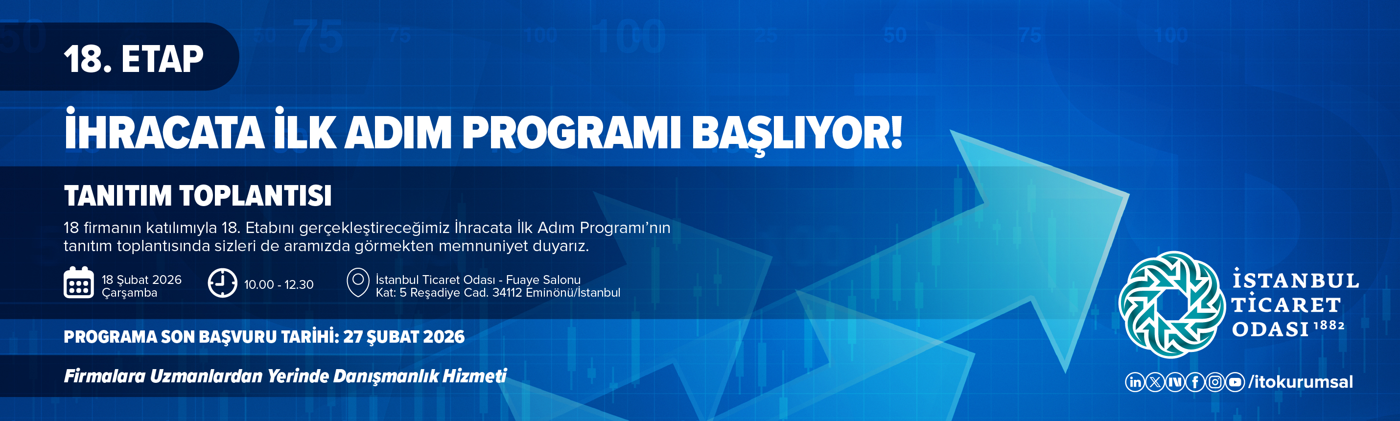 İhracata İlk Adım Programı (İİAP) 18. Etap Tanıtım Toplantısı ve Program Başvurusu