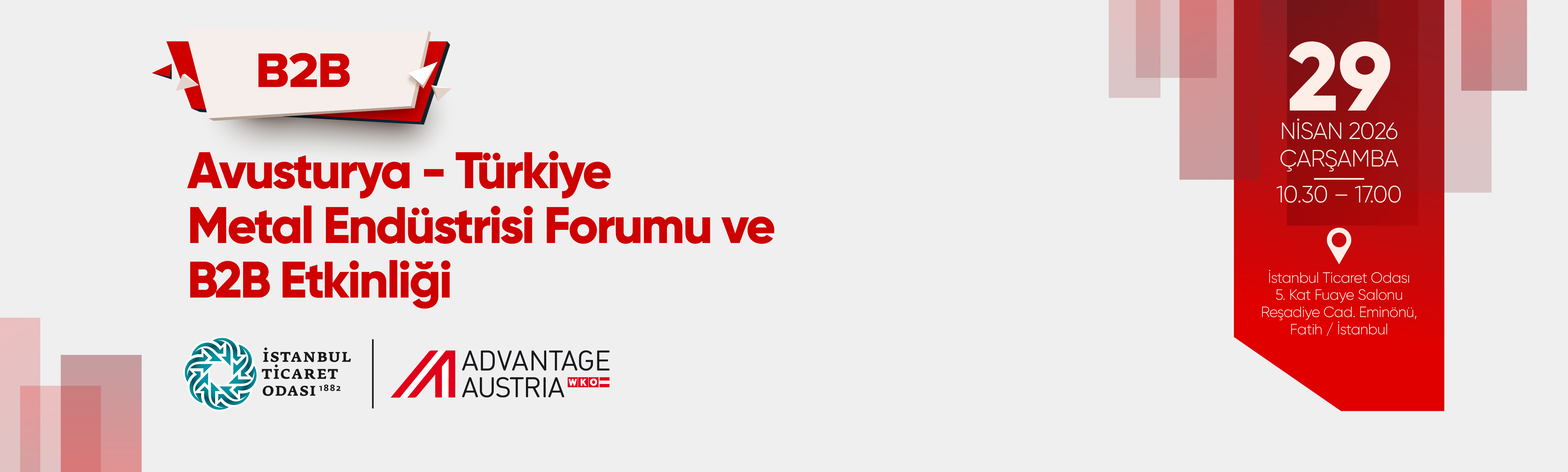 Avusturya - Türkiye Metal Endüstrisi Forumu ve B2B Etkinliği