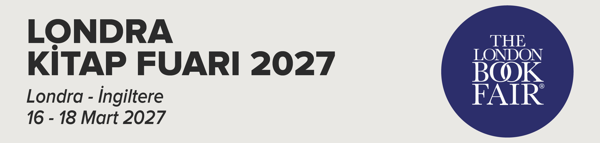 LONDRA KİTAP FUARI 2027