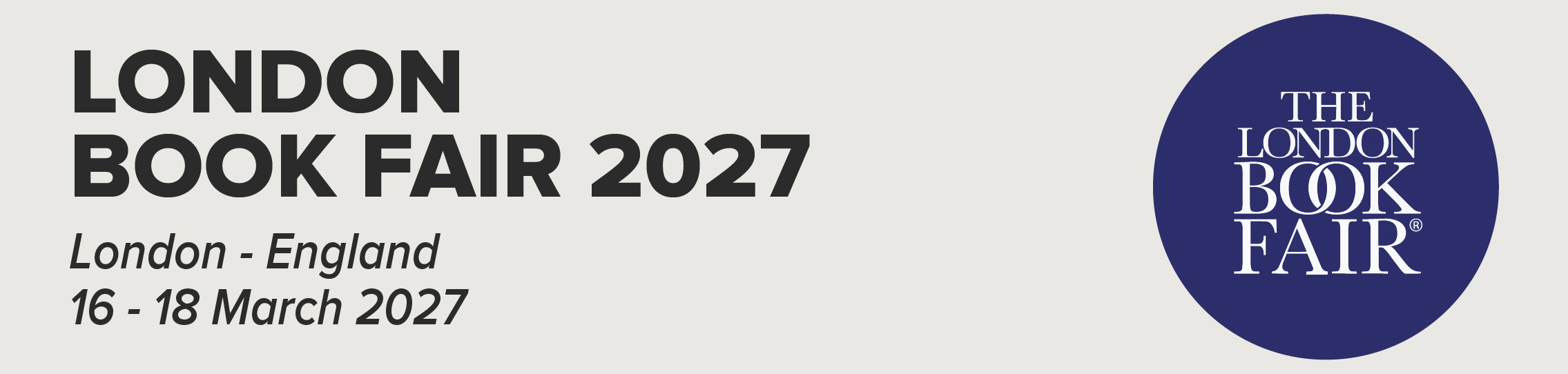 LONDON BOOK FAIR 2027